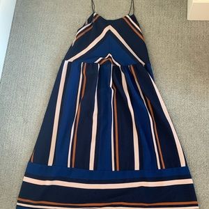 Striped midi dress